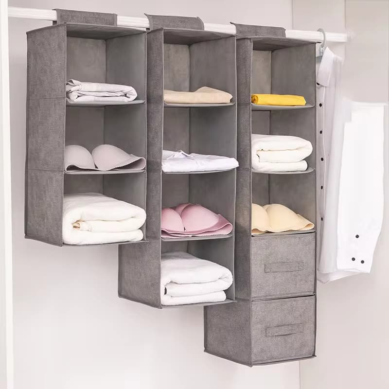 Cotton Hanging Closet Organizer